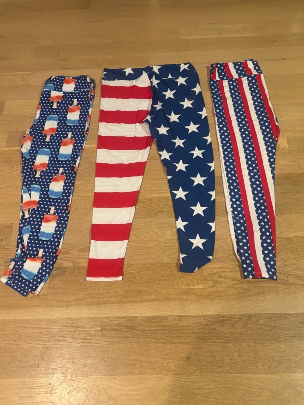 LuLaRoe Patriotic Leggings Trio TC
